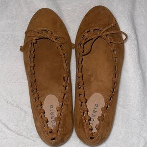 Torrid Rust Suede-Like Flats